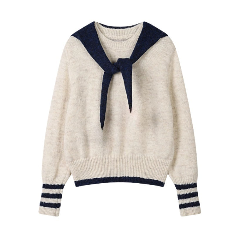 Clean-Style Casual Shawl Sweater