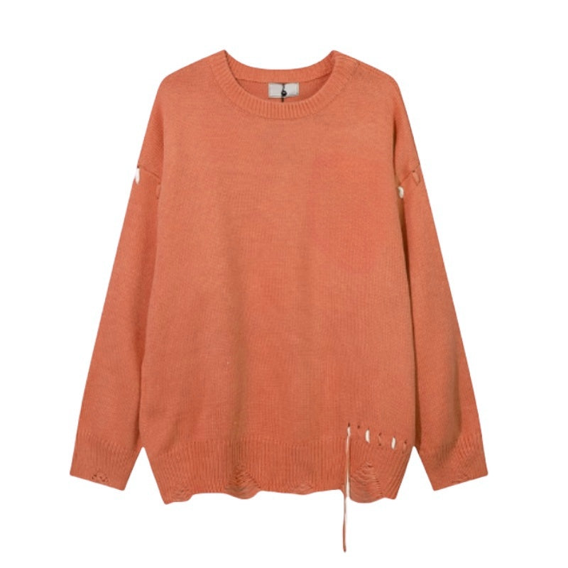 Modern Oversized Orange Knit