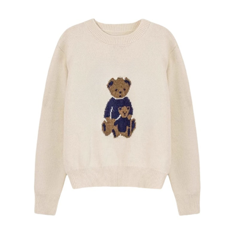 Relaxed Silhouette Bear Sweater