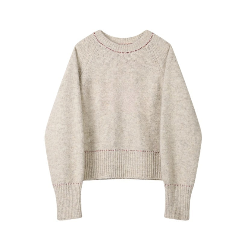 Neutral-Style Simple Sweater